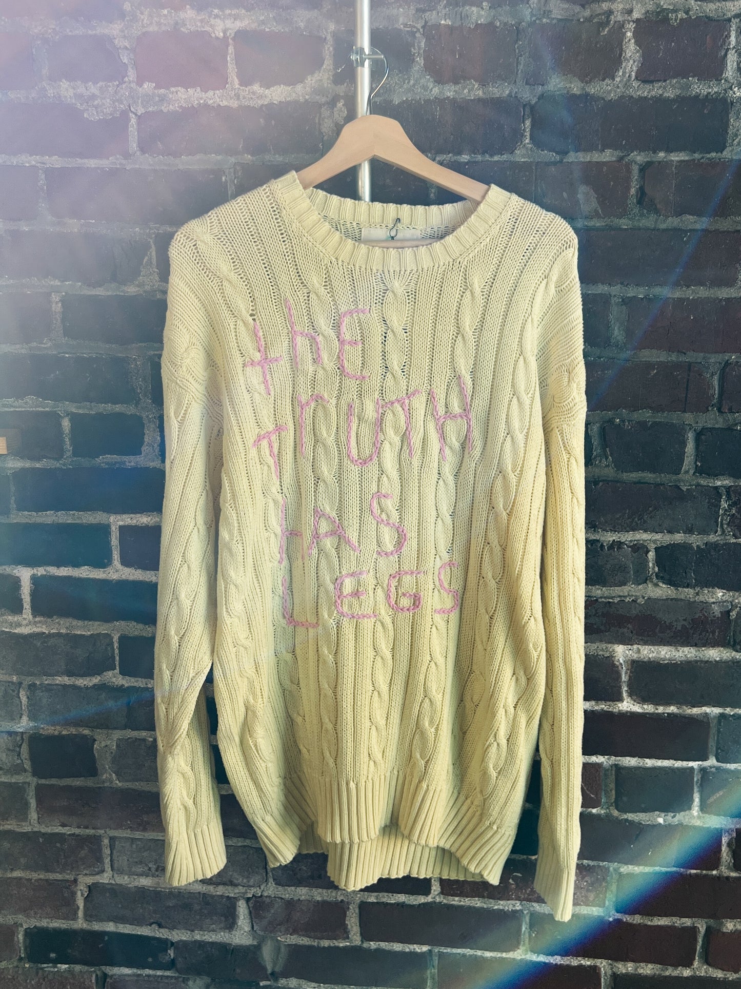 The Truth Has Legs Knit Sweater